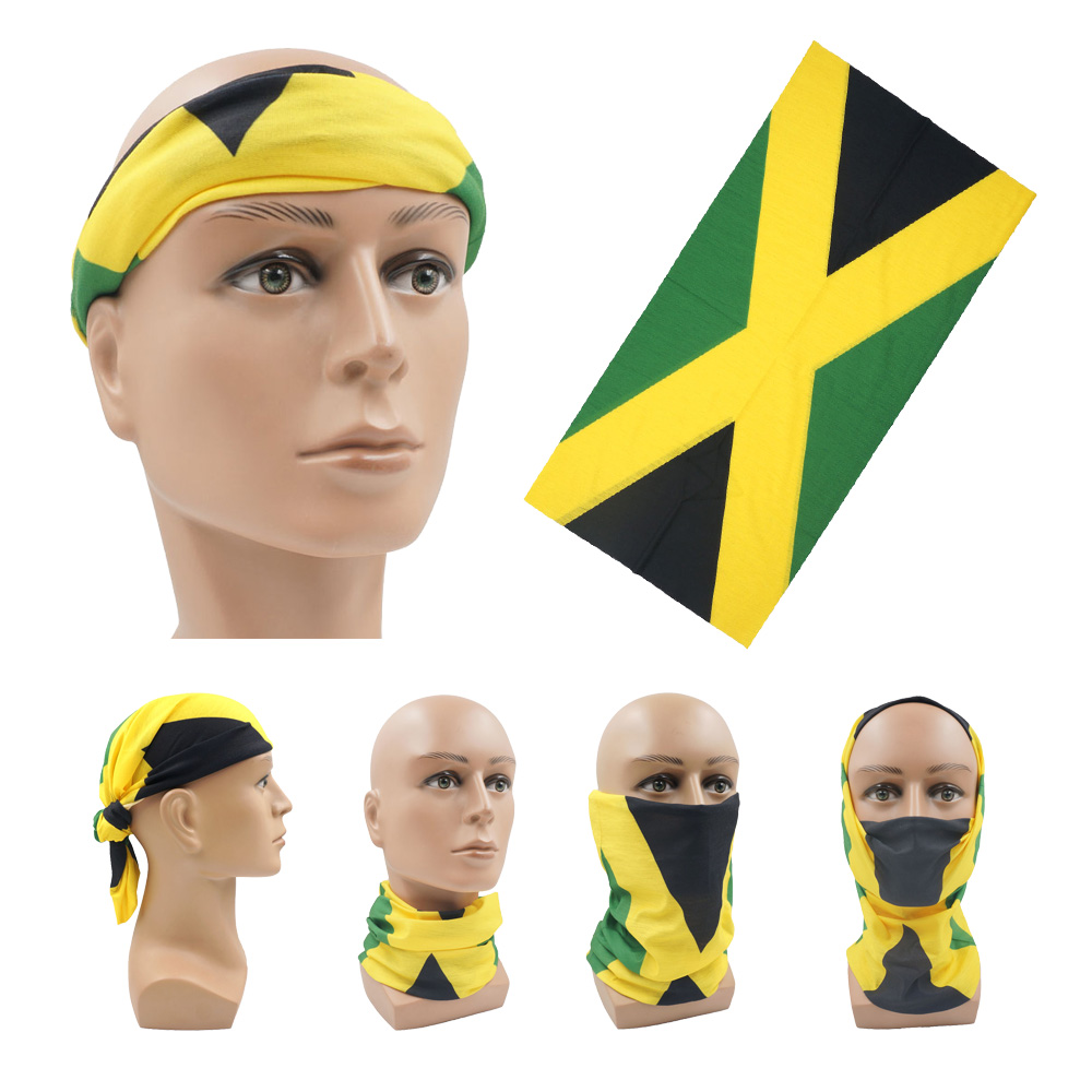 Running Gear Ladies - Ademend Hardlopen Gezichtsmasker Sjaals Jamaica Vlag