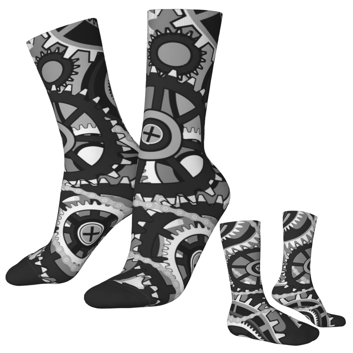 Running Gear Gifts For Men - Gears Vintage Wielen Kousen Mannen Print