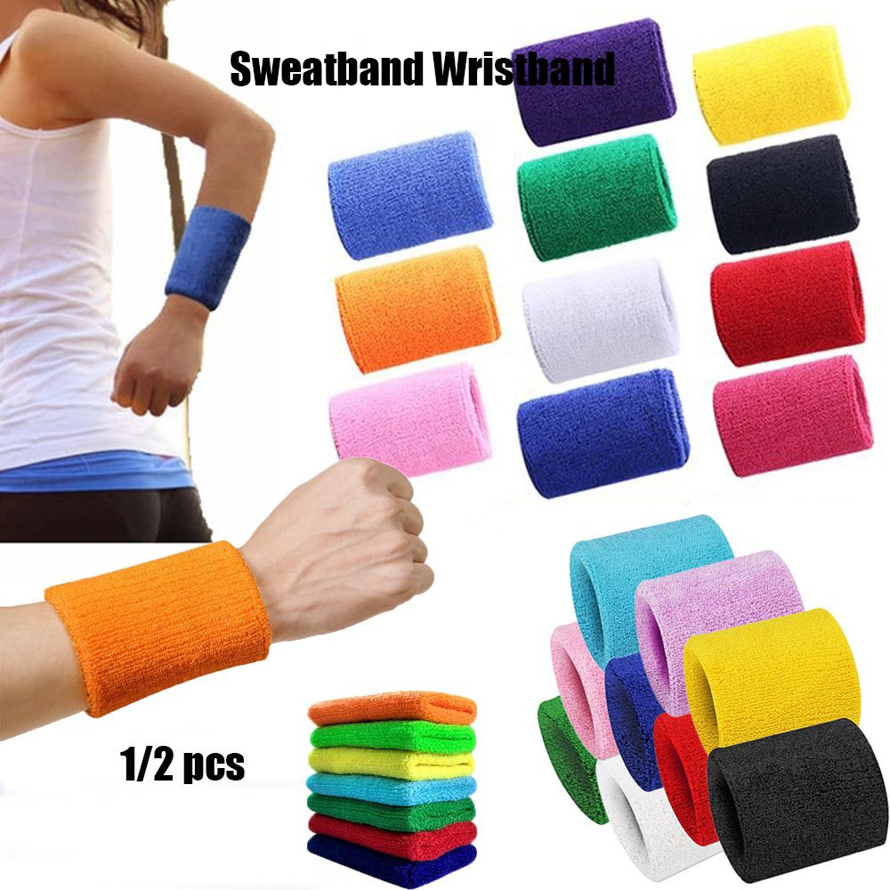 1/2Pcs Unisex Polsbandjes Spor - Sweat Band Wrist recensie en prijs