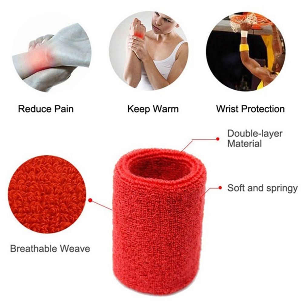 1/2Pcs Unisex Polsbandjes Spor - Sweat Band Wrist recensie en prijs