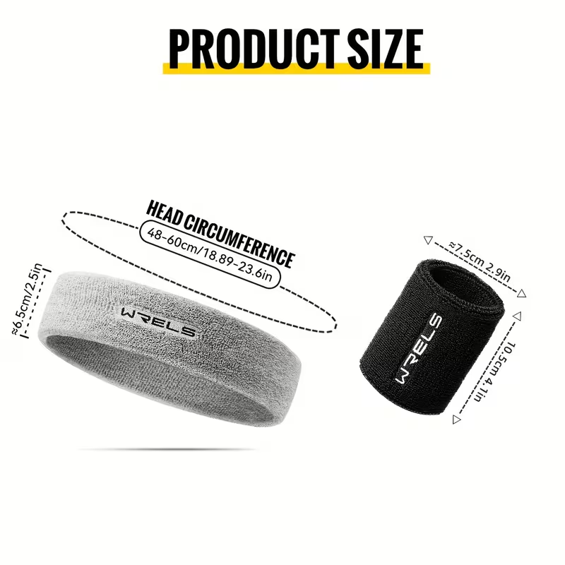 WRELS 1Set Sport Hoofdband Pol - Sweat Band Wrist recensie en prijs
